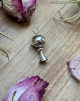 Sterling Silver Fancy Sun Ray Blossom Pendant – Hand Milled by Jason Ogg
