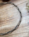 Sterling Silver Medicine Man Eye Paperclip Chain – 18”