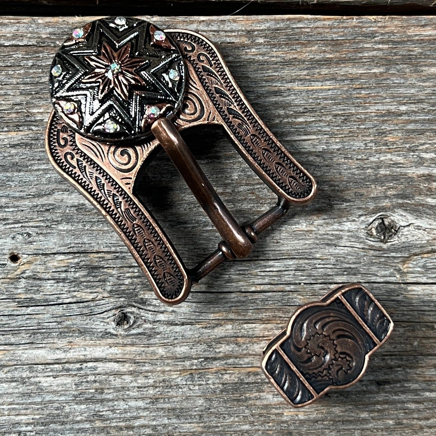 Starburst Antique Silver Western Concho W185