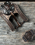 Starburst Antique Silver Western Concho W185