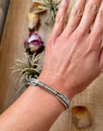 Sterling Silver Hudson Feather Cuff – Fits 7.5” Wrist – Handmade by Artist Jason Ogg