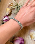 Sterling Silver Hudson Feather Cuff – Fits 7.5” Wrist – Handmade by Artist Jason Ogg