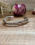 Sterling Silver Hudson Feather Cuff – Fits 6” Wrist – Handmade by Artist Jason Ogg