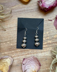 Sterling Silver Tapered Ponca Pearl Dangle Earrings – Artist Jason Ogg