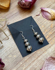 Sterling Silver Tapered Ponca Pearl Dangle Earrings – Artist Jason Ogg