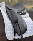 Satin Classic Dressage Saddle Pad - White