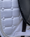 Satin Classic Dressage Saddle Pad - White
