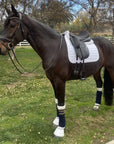 Satin Classic Dressage Saddle Pad - White
