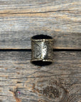 Silver Engraved Floral Wild Rag Slide 