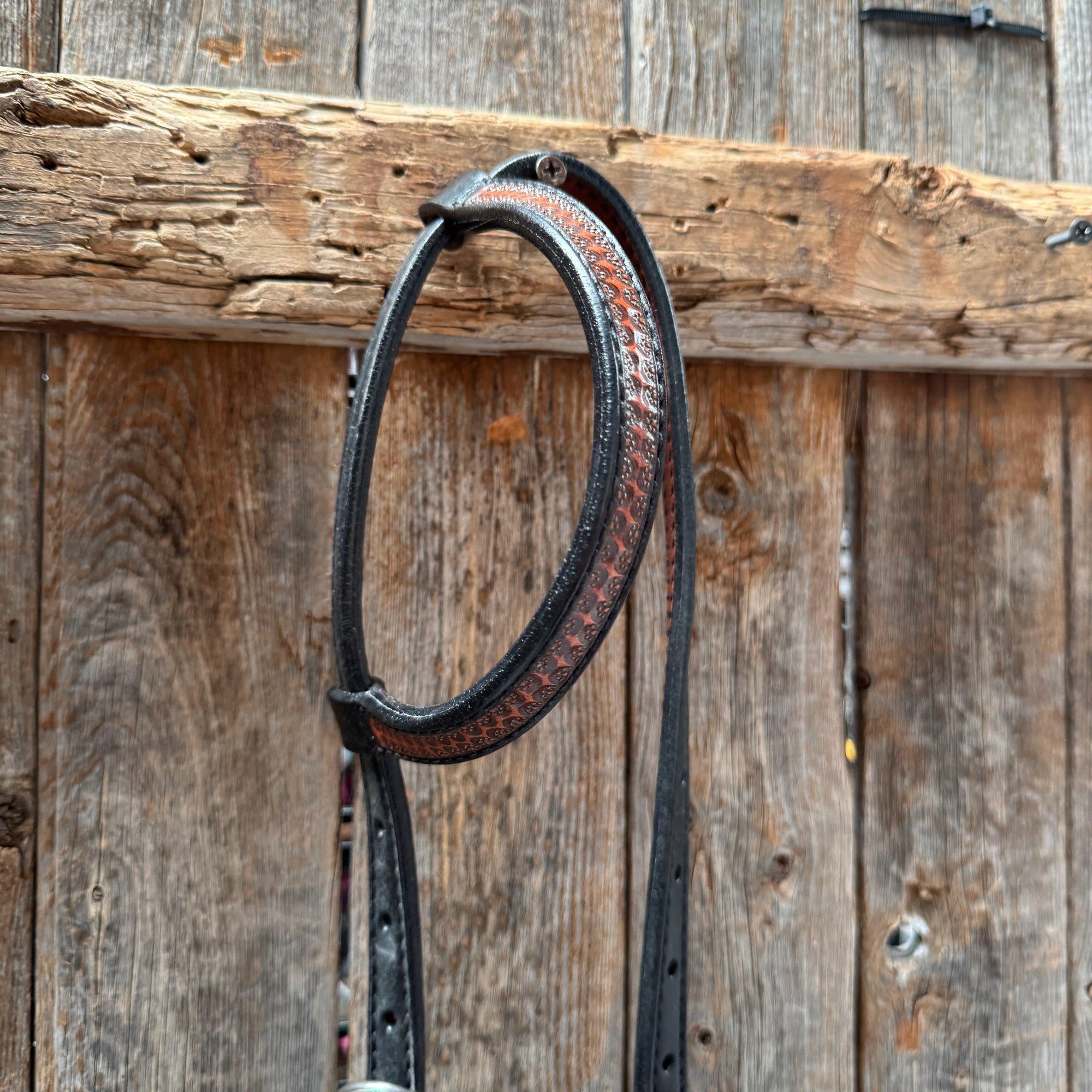 Teal Diamond Turquoise and Clear One Ear - Breastcollar Tack Set 