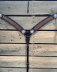 Foxtail Clear One Ear Headstall & Breastcollar Tack Set 