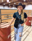 TEAL Vallejo Velvet Button Up