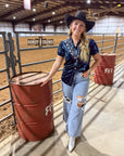 TEAL Vallejo Velvet Button Up