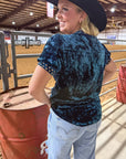 TEAL Vallejo Velvet Button Up