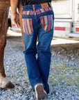 *YOUTH* PURPLE SERAPE BOOTCUT DENIM JEANS