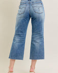 JUDY BLUE  WIDE CROP. HIGH WAIST
