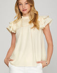SHE & SKY CREAM TOP