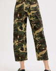 MID RISE FIT BARREL SLUNG PANTS