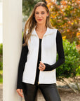 Quilted Zip-Up Vest with Pockets