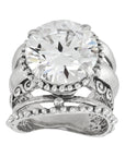 Silpada 'MAIN CHARACTER' Silver White Cubic Zirconia Ring