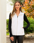 Quilted Zip-Up Vest with Pockets