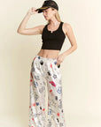 Party Collage Satin Pants