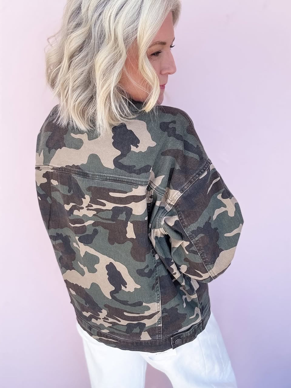 RISEN CAMO DENIM JACKET