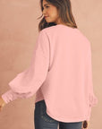 Gossamer Pink Studded Star Graphic Oversized Top