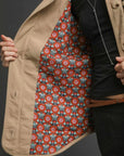 UMGEE Leopard Print Button-Front Jacket