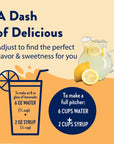 Sugar Free Lemonade Syrup Concentrate