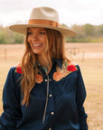 Dark Navy Button Up