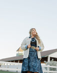 Denim Rose Skirt