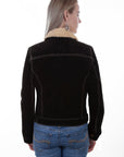 Faux Shearling Jean Jacket - L1019