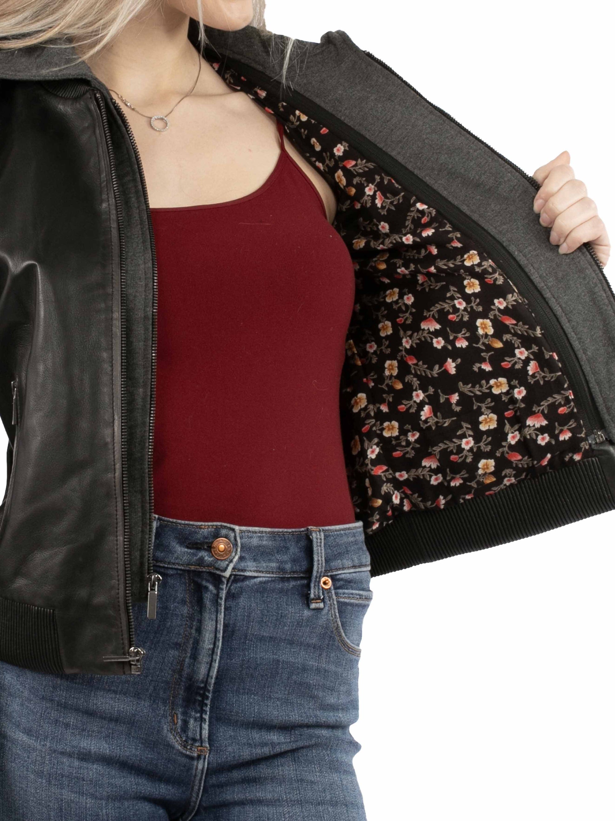 Ladies Jacket W/hood - L1046
