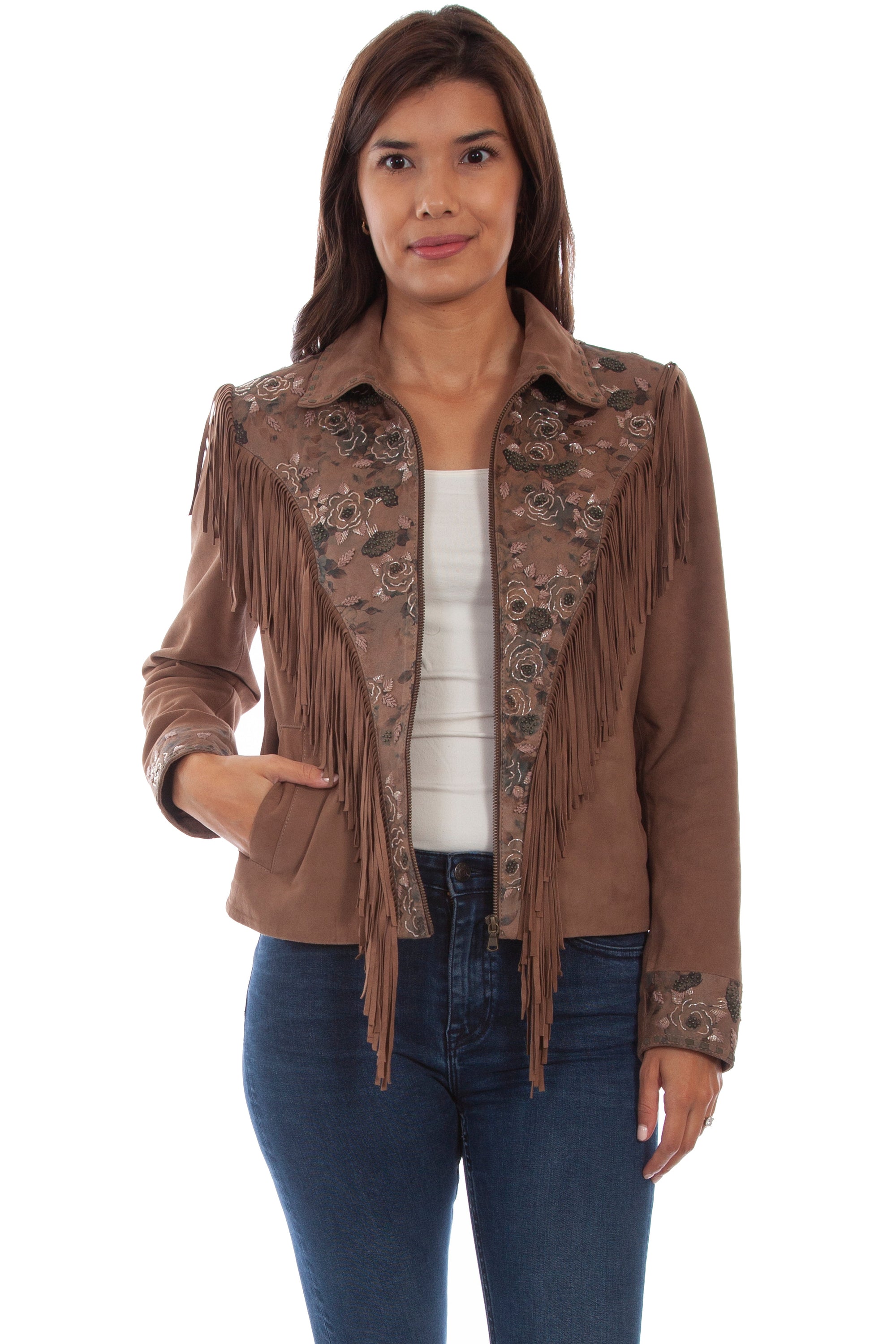 Fringe/beaded Jacket - L1054