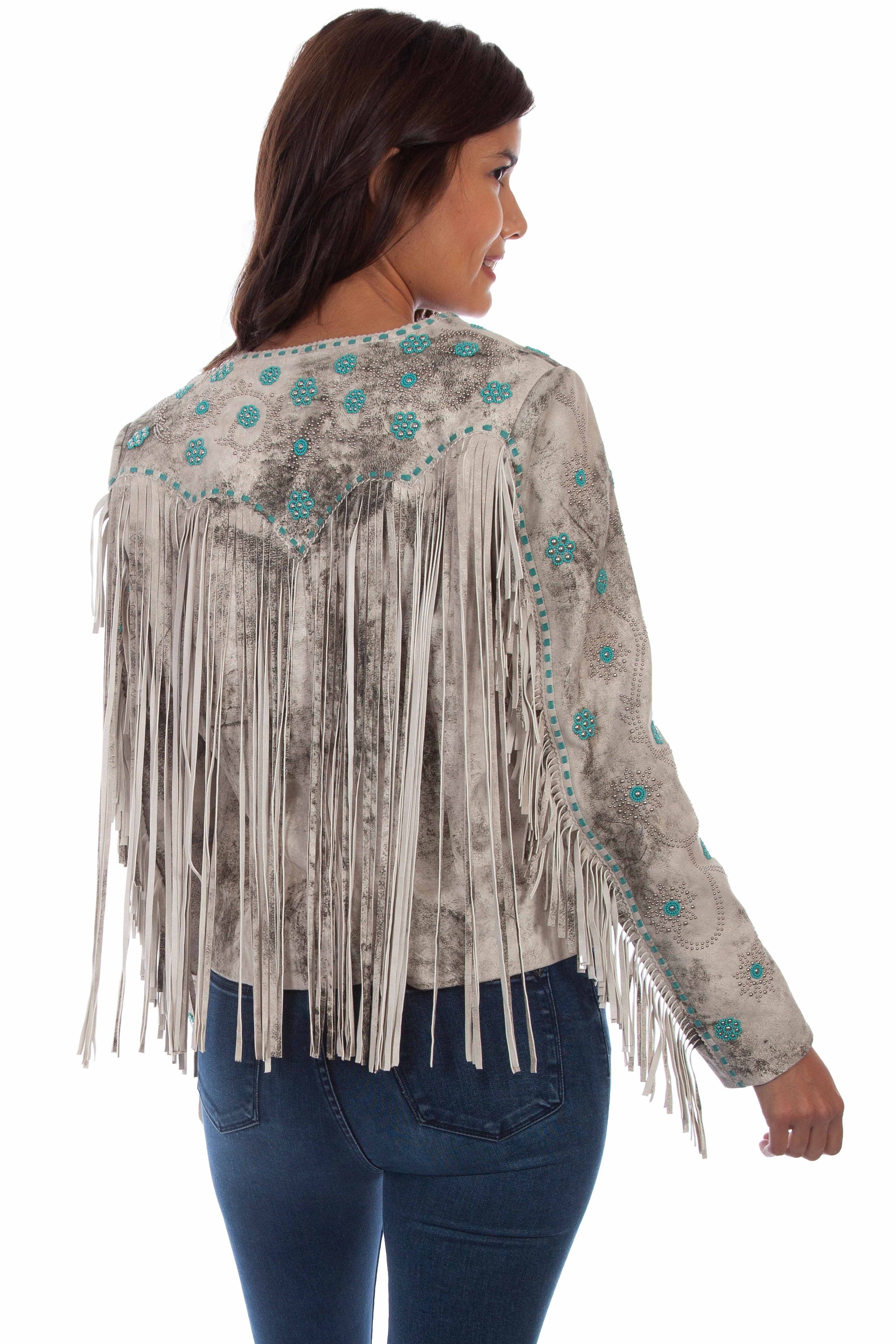 Fringe/beaded Jacket - L1058