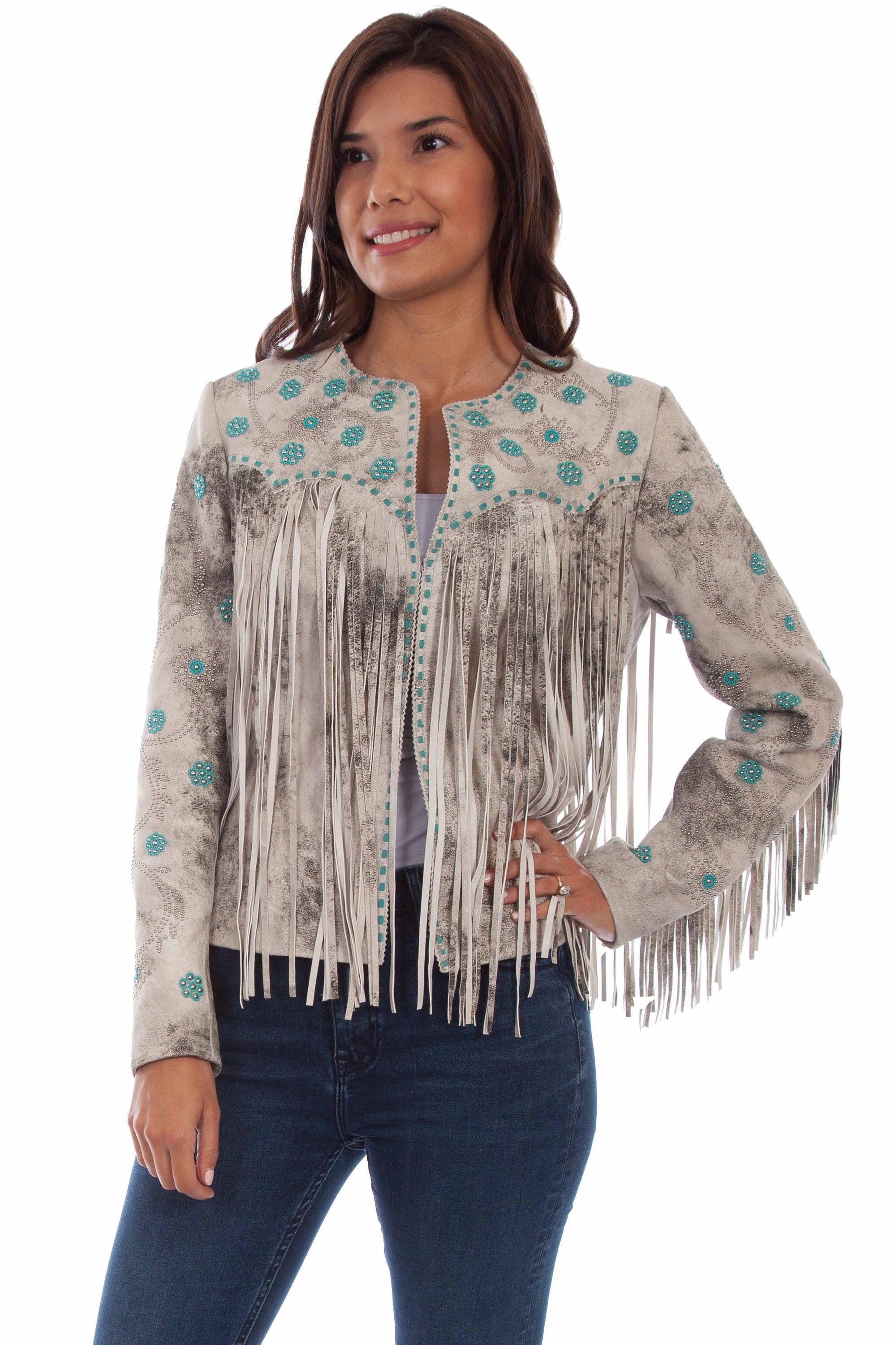 Fringe/beaded Jacket - L1058