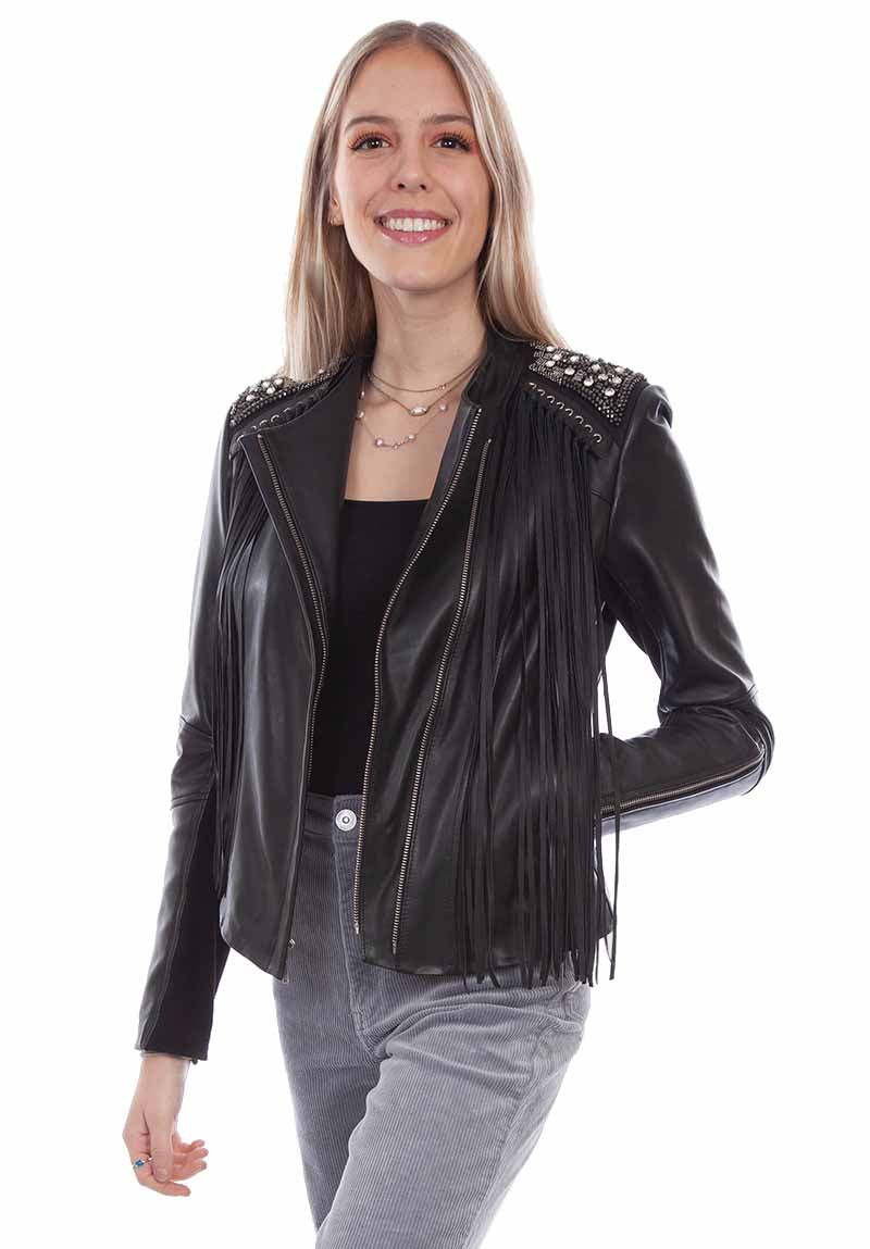 Fringe Studded Jacket - L1064