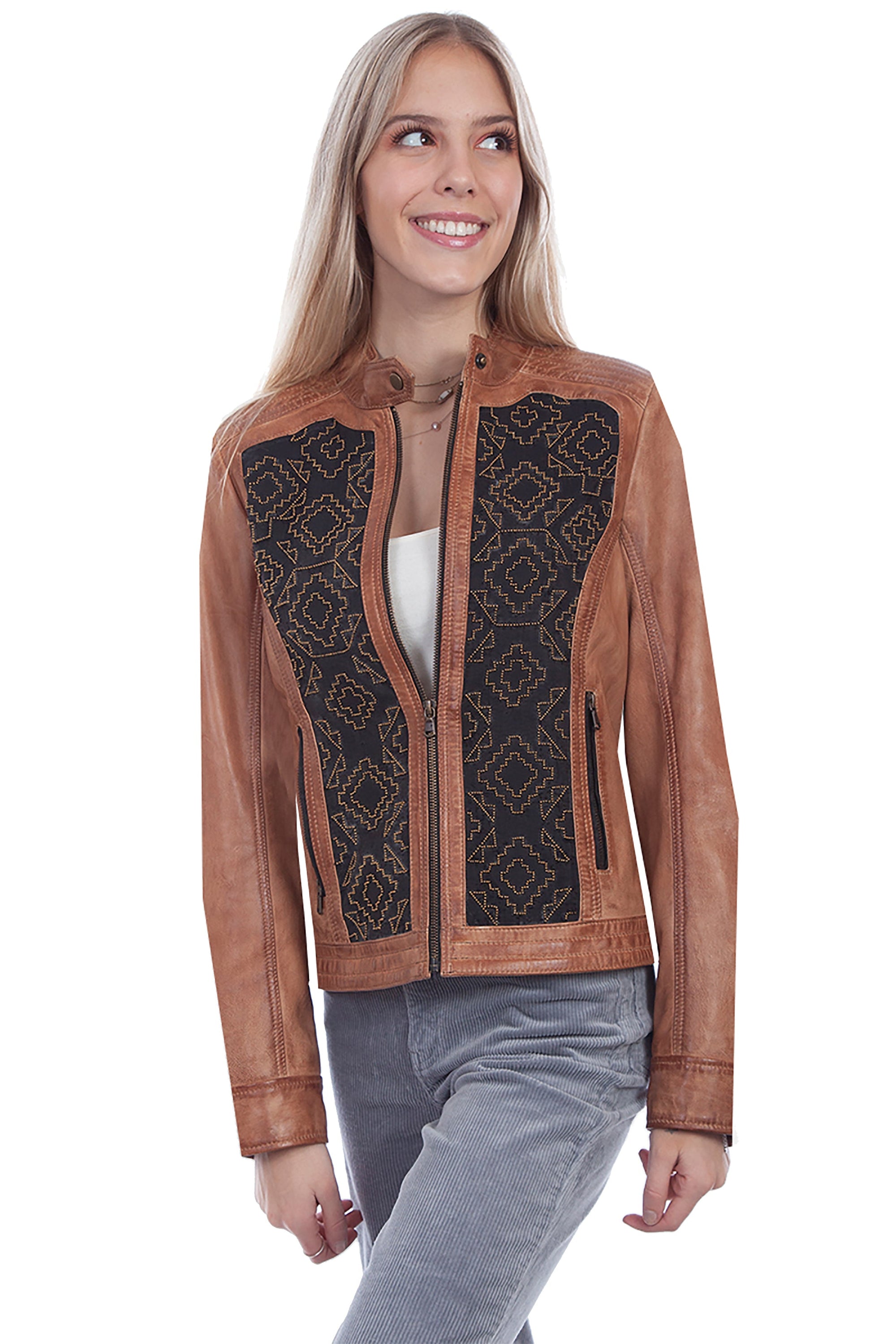 Beaded Panel Ladies Jacket - L1067