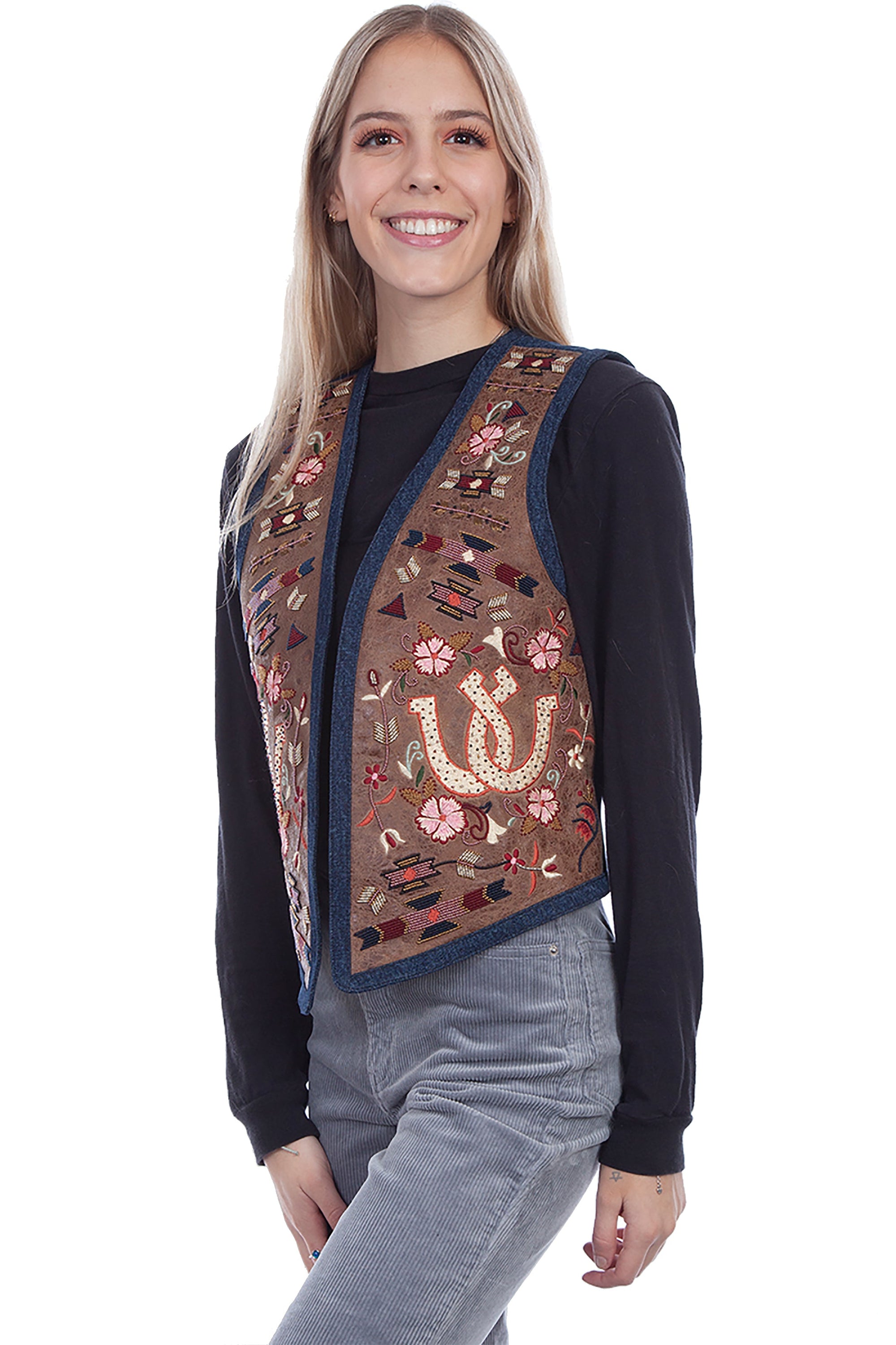 Emb Horseshoe Vest - L1068