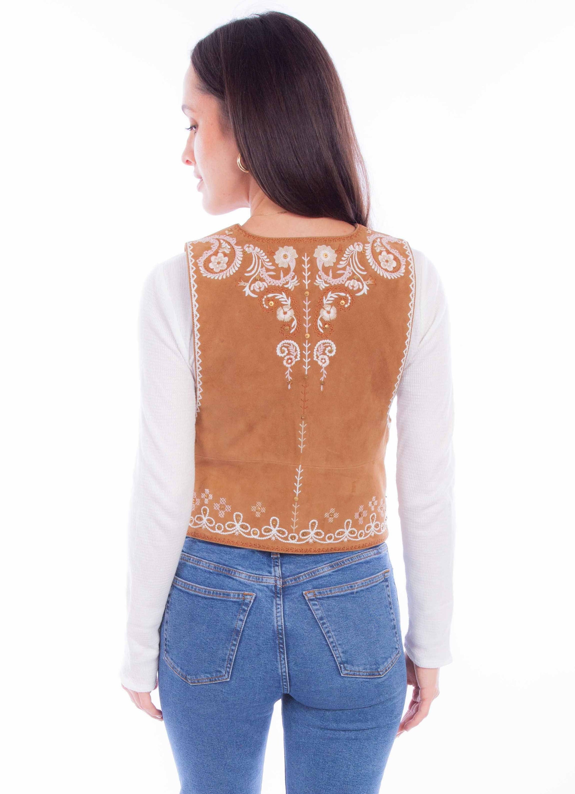 Emb Ladies Vest - L1113