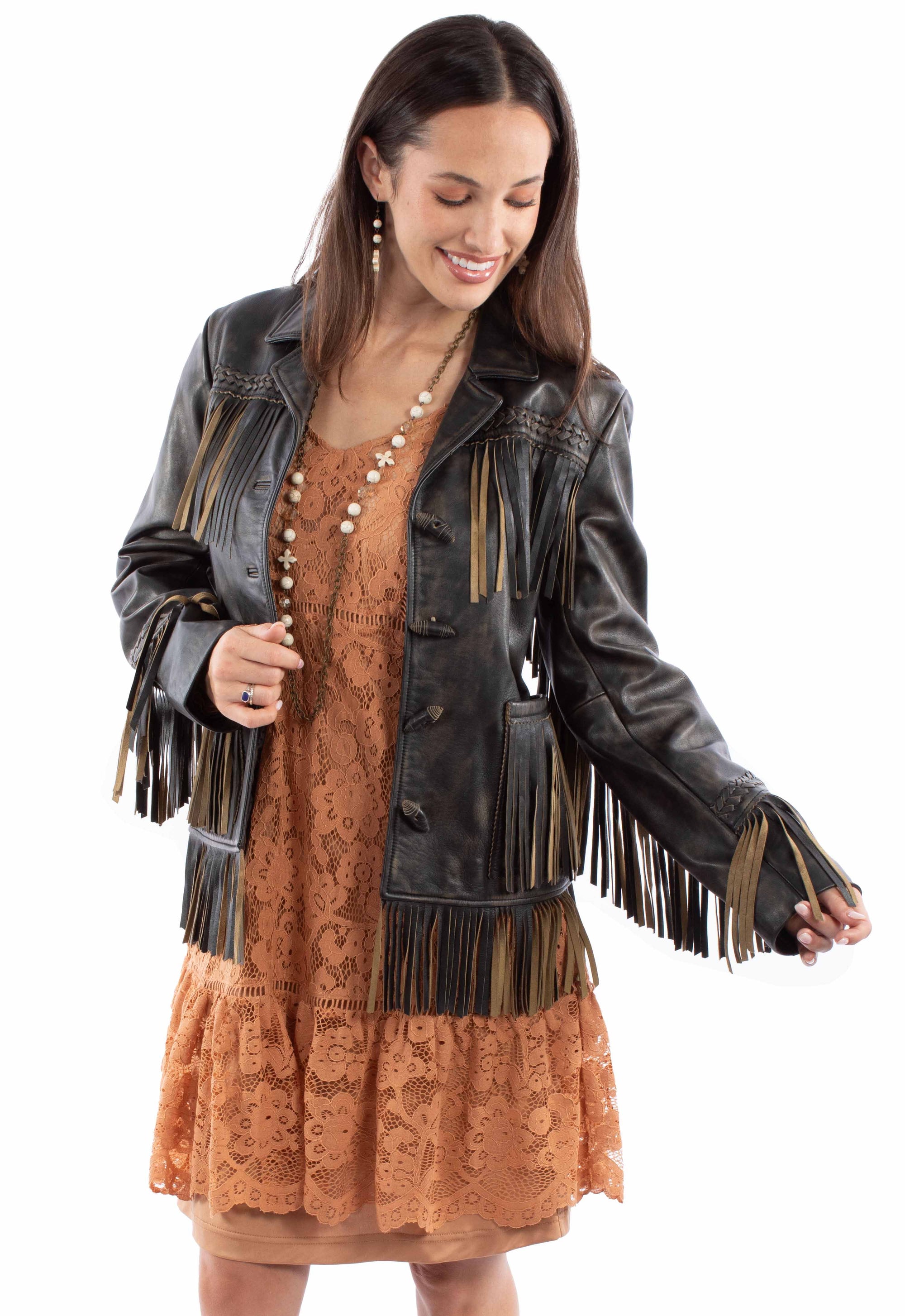 Ladies Fringe Jacket - L1137