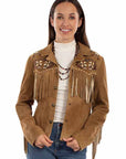Ladies Beaded/fringe Jacket - L1142