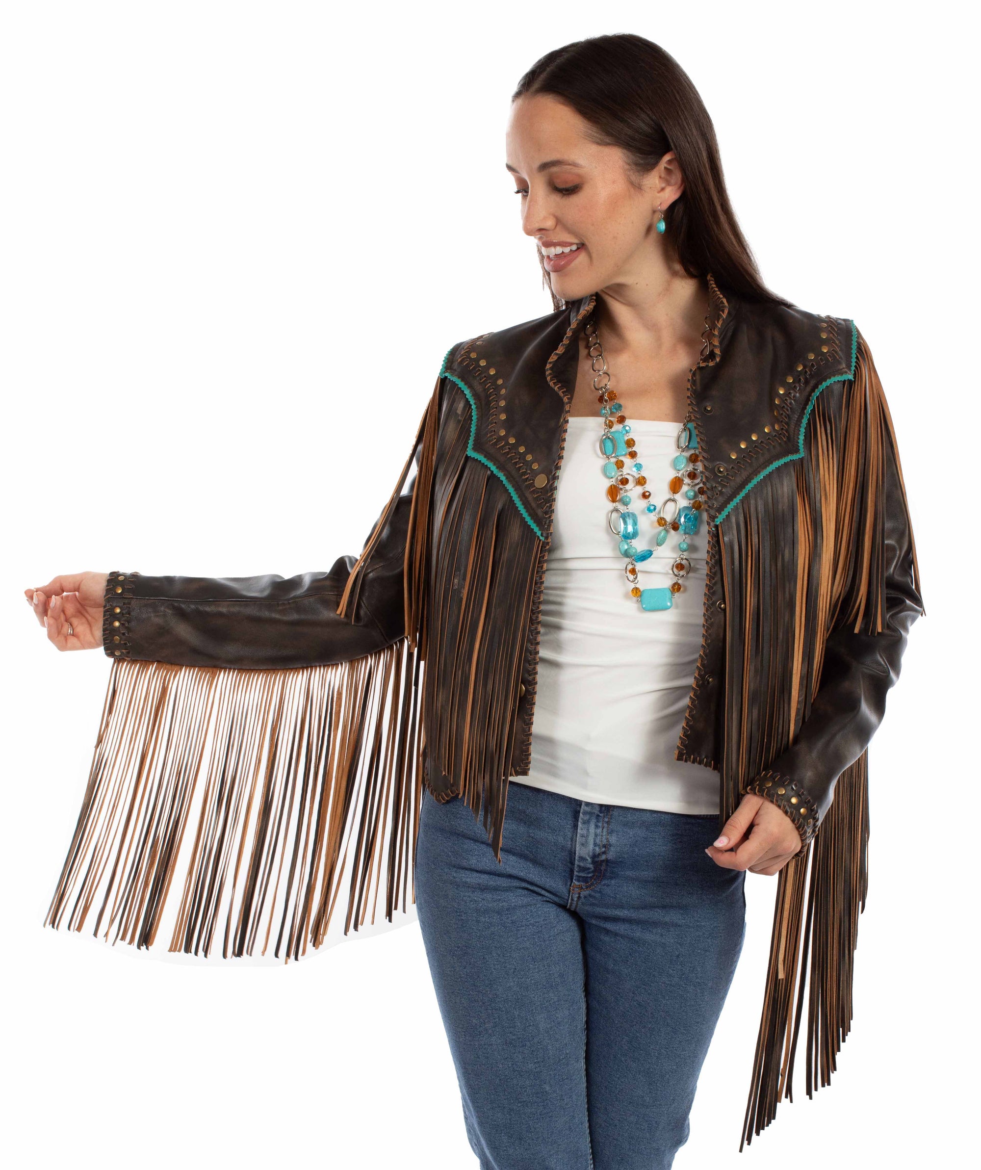 Ladies Fringe Jacket - L1144