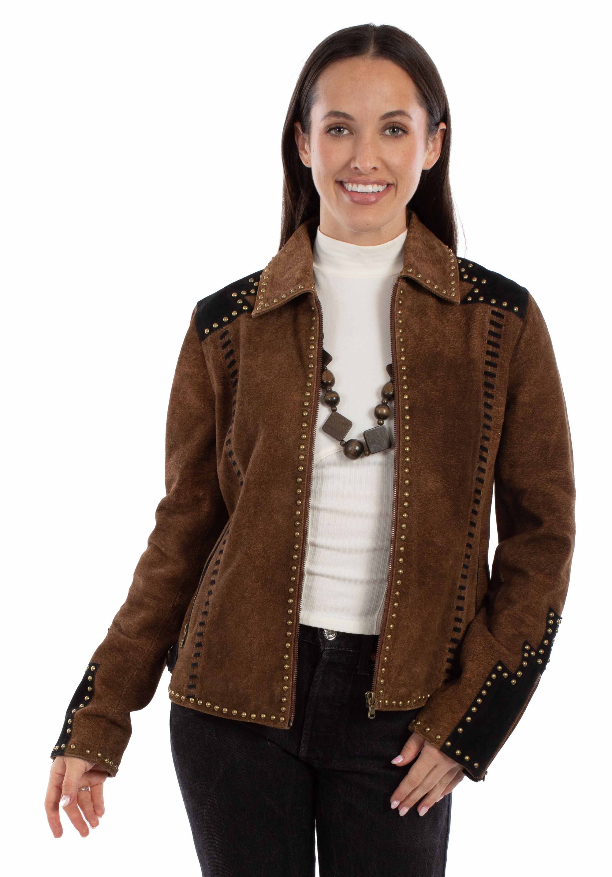 Ladies Studded Jacket - L1156