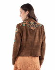 Beaded Fringe Jacket With Intricate Embroidery Across Front Back And Sleeves Boho