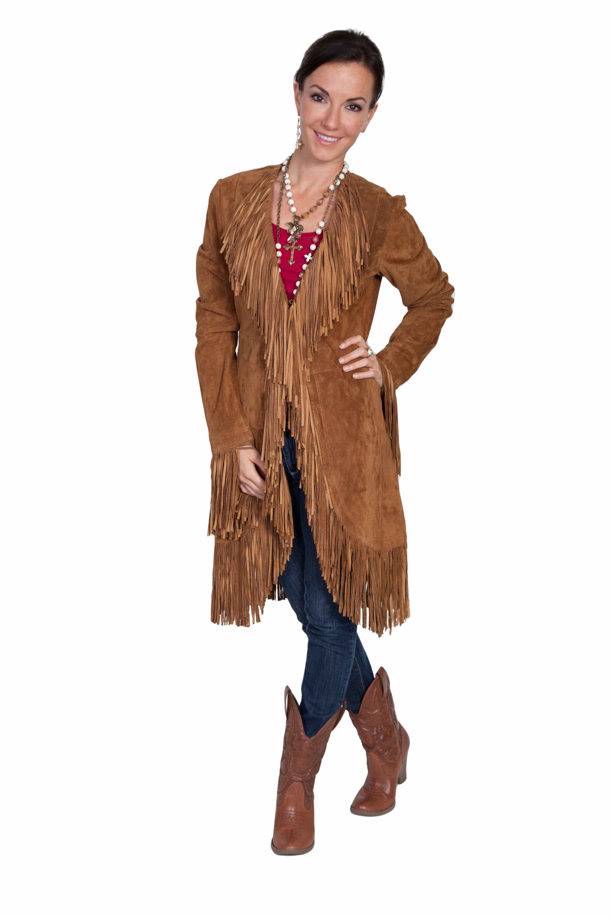 Fringe Long Coat - L19