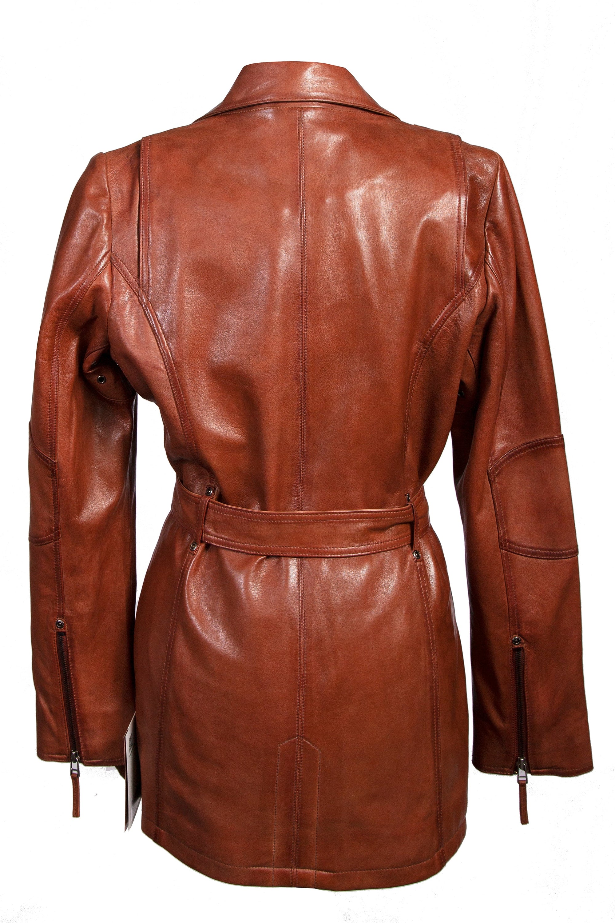 Belted Thigh Length Coat - L330
