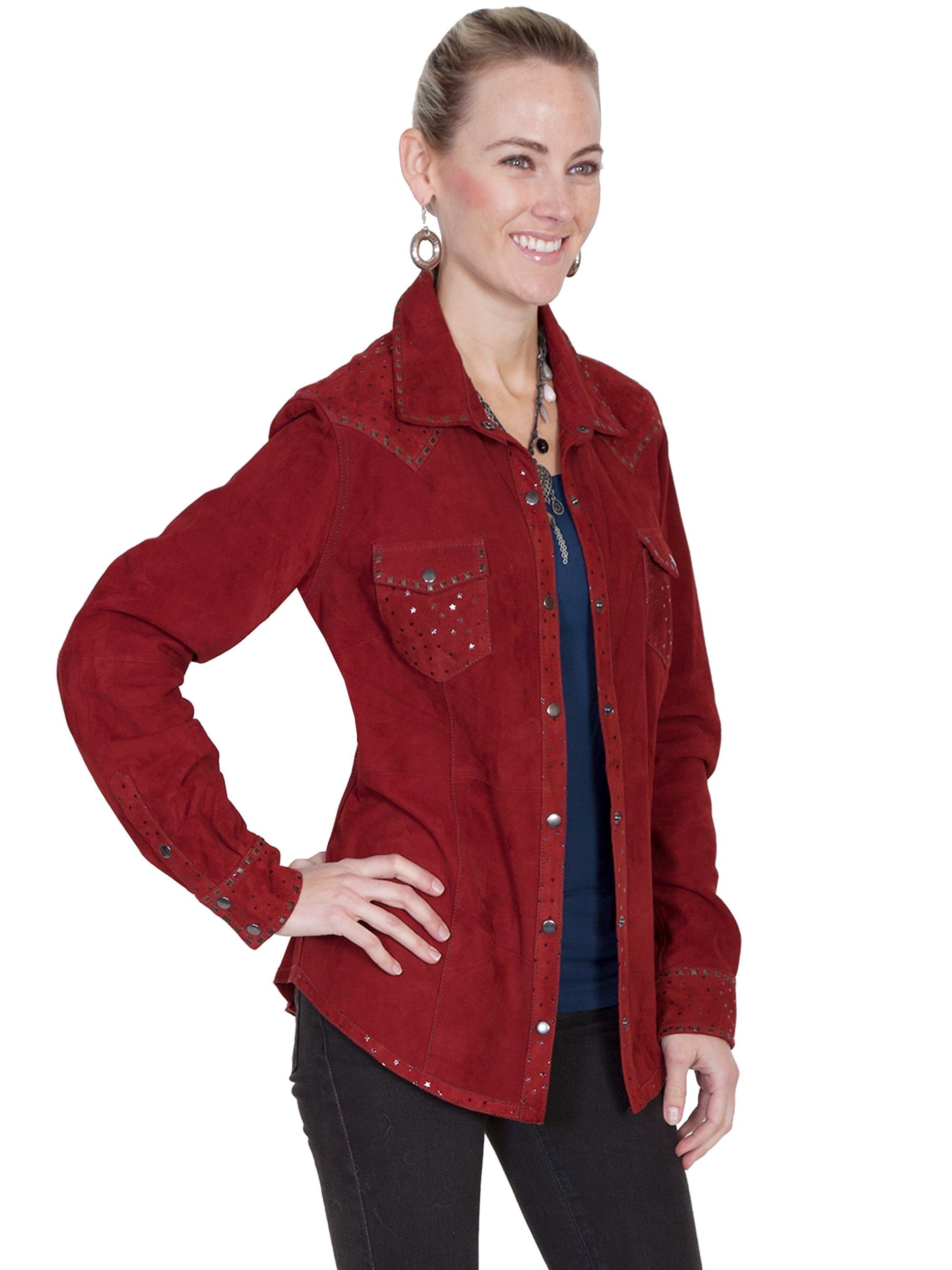 Star Printed Yoke Jkt - L517