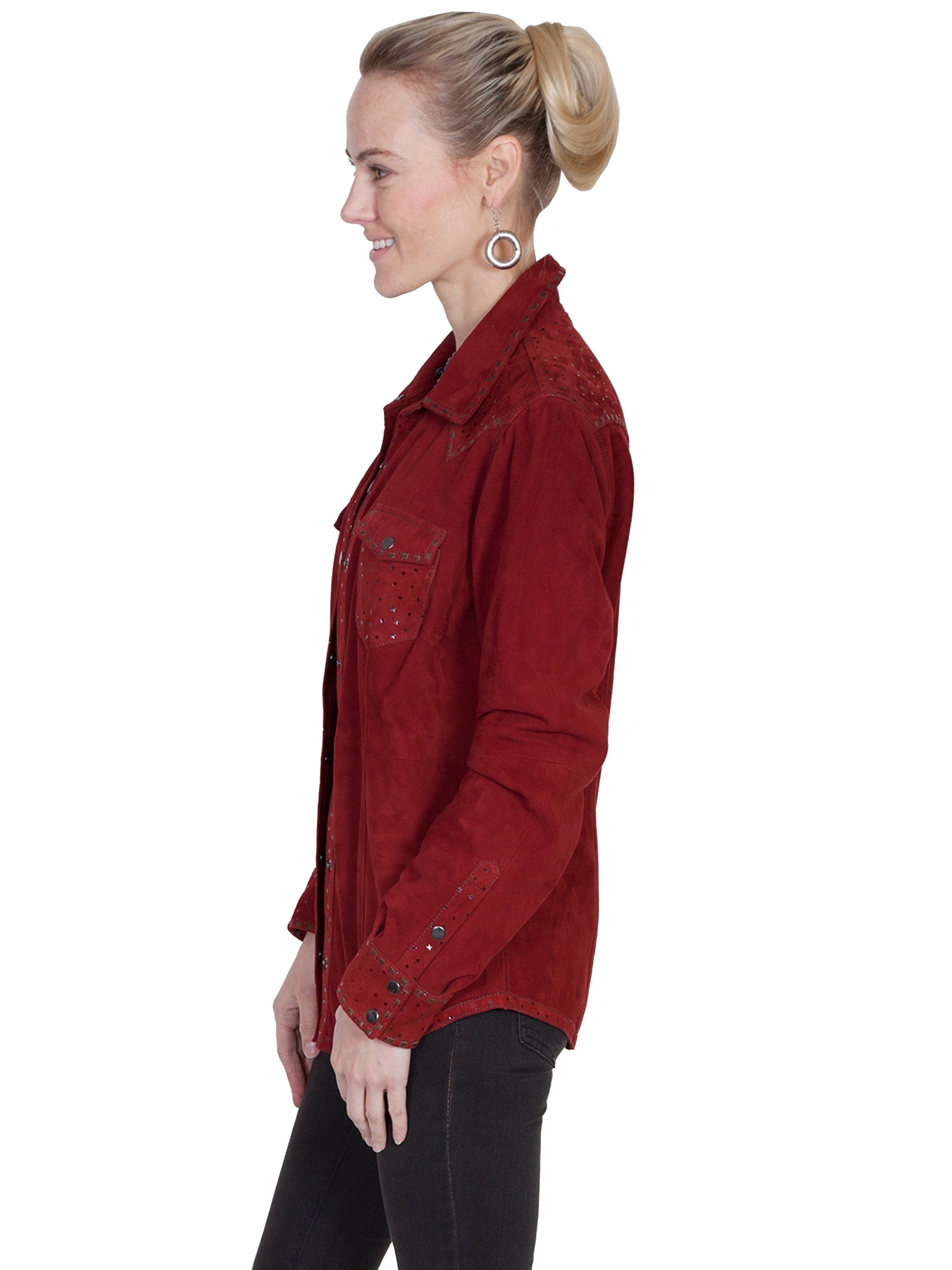 Star Printed Yoke Jkt - L517